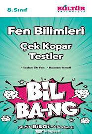 8.Sınıf Fen Bilgisi Yaprak Test (BİL-BANG) Kültür Yayıncılık