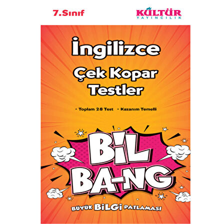 Kültür Yayınları 7. Sınıf İngilizce Bil-Bang Yaprak Test