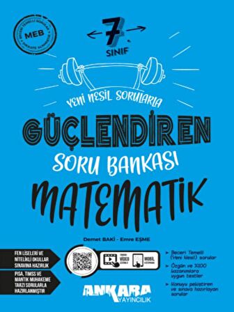 Ankara Yayıncılık 7. Sınıf Matematik Güçlendiren Soru Bankası