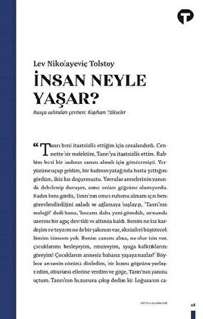 İnsan Ne İle Yaşar?