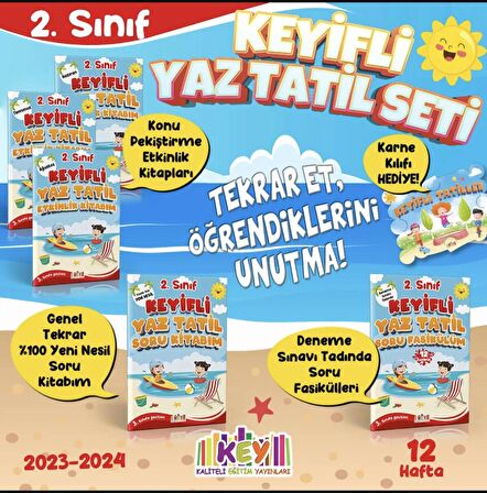 2. Sınıf Yaz Tatili Seti (6 Kitap) Key Yayınları