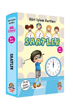 Saatler - Dört İşlem Kartları 6+ Yaş