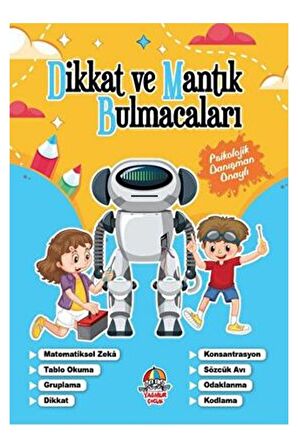 Dikkat Ve Mantık Bulmacaları - Mavi Kitap