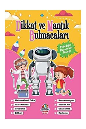 Dikkat Ve Mantık Bulmacaları - Pembe Kitap