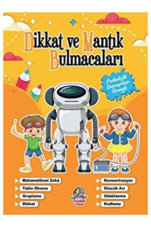 Dikkat Ve Mantık Bulmacaları - Turuncu Kitap