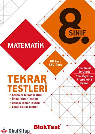 Tudem Yayınları 8.Sınıf Matematik Tekrar Testleri