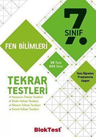 BLOKTEST 7.SINIF FEN BİLİMLERİ TEKRAR TESTLERİ