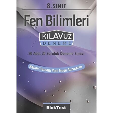 8.Sınıf Bloktest Fen Bilimleri Kılavuz Deneme