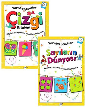 Yaratıcı Çocuklar Sayıların Dünyası - Çizgi Kitabım 2’li Set (6+ Yaş)