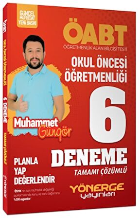 2024 OABT Okul Öncesi Öğretmenliği Çözümlü 6 Deneme (Planla Yap Değerlendir)