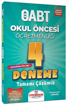 ÖABT Okul Öncesi Öğretmenliği Çocuğun Yüz Dili 4 Deneme Çözümlü