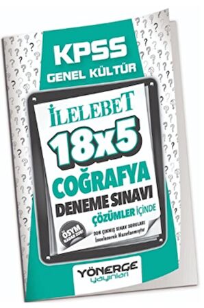 KPSS Coğrafya 18x5 Deneme Çözümlü