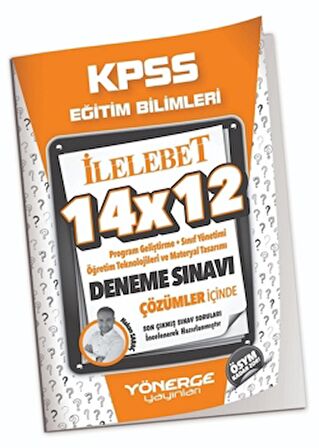 KPSS Eğitim Bilimleri Program Geliştirme, Sınıf, Öğretim Teknolojileri, Materyal 14x12 Deneme Çözümlü