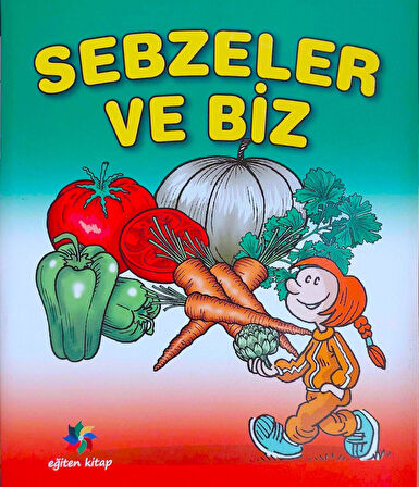 4 - 6 Yaş Sebzeler Meyveler ve Bahçe Aletleri Seti - 3 Kitap 48 Sayfa Eğitici Etkinlik