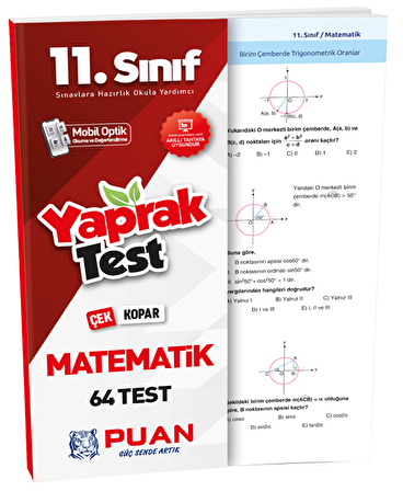 11. Sınıf Matematik Çek Kopart Akıllı Test