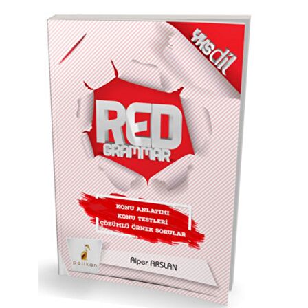 Pelikan YKS Dil RED Grammar Konu Anlatımı Konu Testleri Çözümlü Örnek Sorular