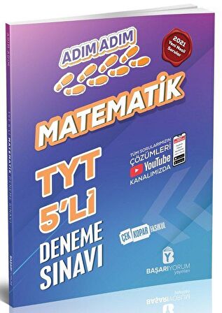 Başarıyorum Tyt Adım Adım Tyt Matematik Denemesi 5 Li (Youtube Çözümlü)