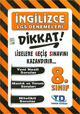 Tandem 8.Sınıf İngilizce Lgs Denemeleri