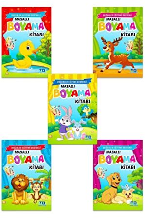 Masallı Boyama Kitabı (5 Kitap Takım)