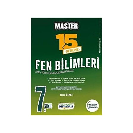 7. Sınıf Fen Bilimleri Master 15 Deneme