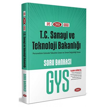 T.C. Sanayi ve Teknoloji Bakanlığı GYS Şube Müdürü - Şef - Memur Soru Bankası
