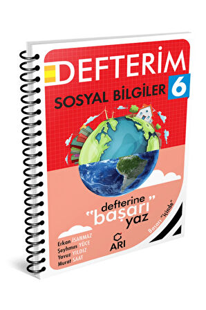 ARI YAYINCILIK 6.SINIF SOSYAL BİLGİLER DEFTERİM YENİ