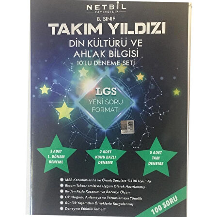 Netbil Yayınları 8. Sınıf Takım Yıldızı Din Kültürü ve Atatürkçülük 10 Deneme Seti