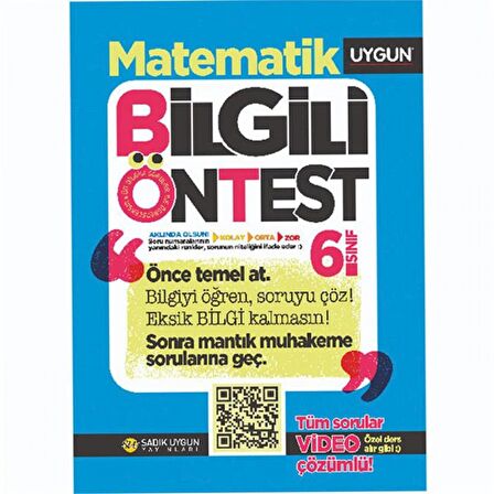 6.Sınıf bilgili Ön Test Matematik Soru Bankası