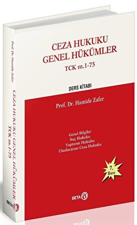 Ceza Hukuku Genel Hükümler TCK m. 1-75