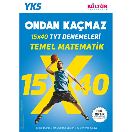 Kültür Yayınları TYT Ondan Kaçmaz Temel Matematik 15x40 Denemeleri