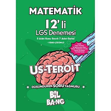 Kültür 8. Sınıf Matematik Us-Teroit 12'li Deneme