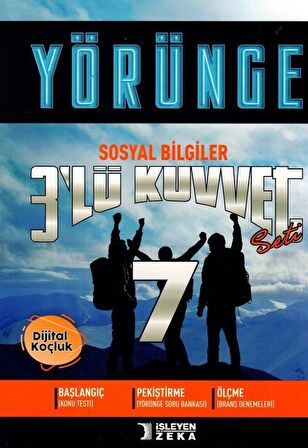 İŞLEYEN ZEKA YAYINLARI 7. SINIF SOSYAL BİLİMLER 3 LÜ KUVVET YÖRÜNGE SERİSİ SETİ