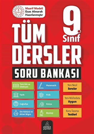 9. Sınıf Tüm Dersler Soru Bankası / Yunus Emre Çekiç