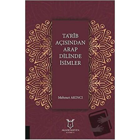 Ta'rib Açısından Arap Dilinde İsimler