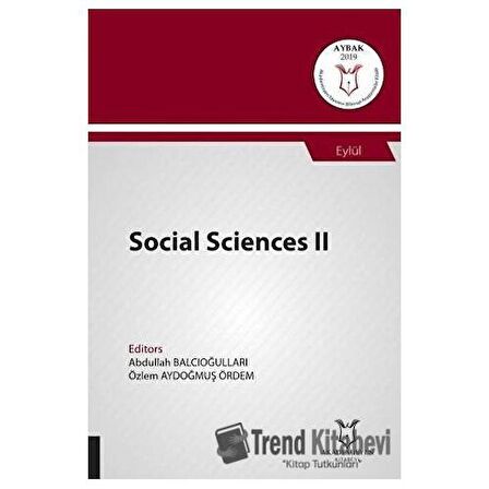 Social Sciences II (AYBAK 2019 Eylül)