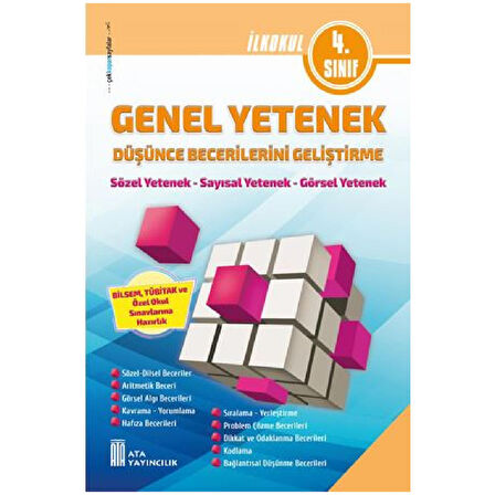 Ata Yayınları 4. Sınıf Genel Yetenek Düşünce Becerilerini Geliştirme