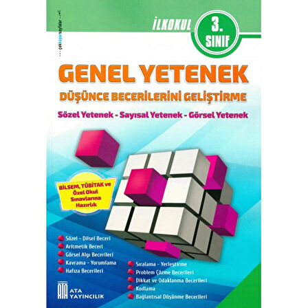 Ata Yayınları 3. Sınıf Genel Yetenek Düşünce Becerilerini Geliştirme