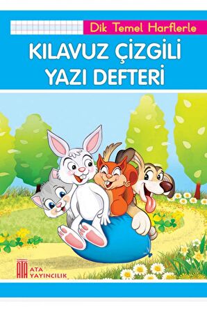 1. Kılavuz Çizgili Yazı Defteri Küçük Boy (Dik Temel Harflerle)
