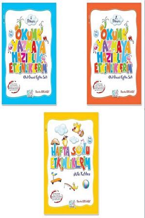 Okuma Yazmaya Hazırlık Etkinliklerim Eğitim Seti (3'lü Kitap)