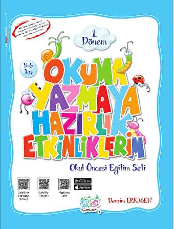 Okuma Yazmaya Hazırlık Etkinliklerim Eğitim Seti (3'lü Kitap)