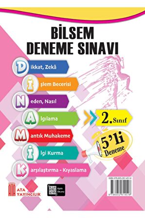 Ata 2.Sınıf Bilsem 5'Li Deneme Sınavı