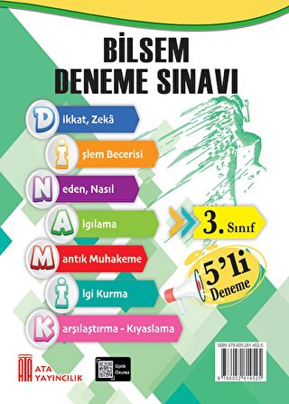 3. Sınıf Bilsem 5'Li Deneme Sınavı