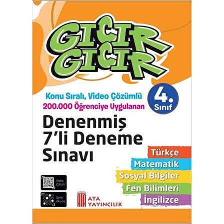 4. Sınıf Gıcır Gıcır Tüm Dersler Denenmiş 7'li Deneme Sınavı