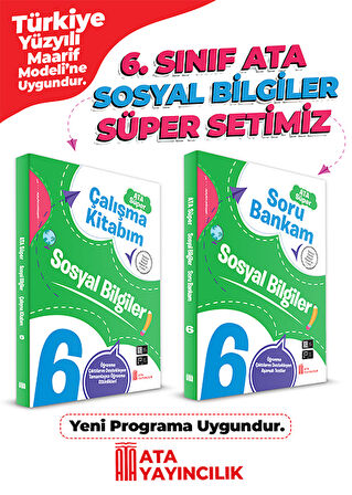 6. Sınıf Sosyal Bilgiler Süper Set (Soru Bankam + Çalışma Kitabım)