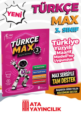 3. Sınıf Türkçe Max Soru Bankası
