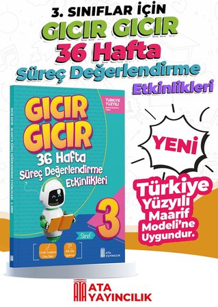 3. Sınıf Gıcır Gıcır 36 Hafta Süreç Değerlendirme Etkinlikleri