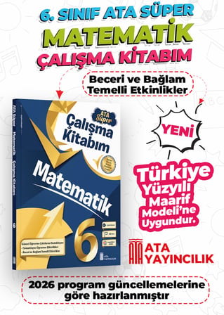 6. Sınıf Matematik Ata Süper Çalışma Kitabım Yeni