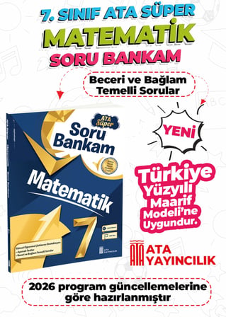 7. Sınıf Matematik Ata Süper Soru Bankam Yeni