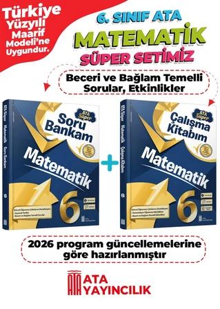 6. Sınıf Matematik Süper Set Soru Bankam + Çalışma Kitabım