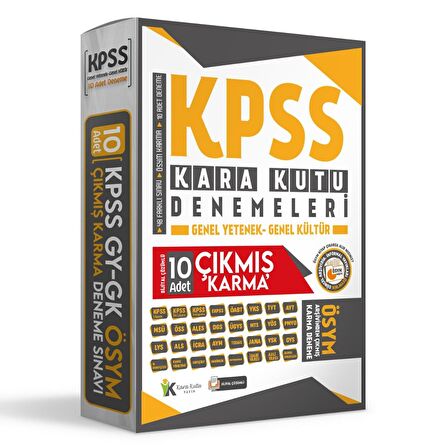 2022 KPSS ÖSYM Çıkmış Karma Karakutu Genel Kültür Genel Yetenek 10lu Dijital Çözümlü Deneme